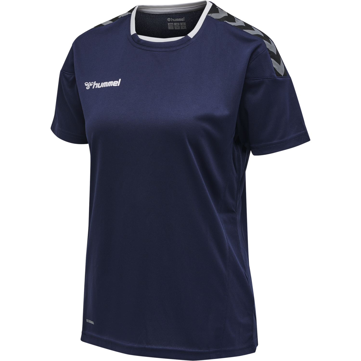 hmlAUTHENTIC POLY JERSEY WOMAN S/S, MARINE, packshot