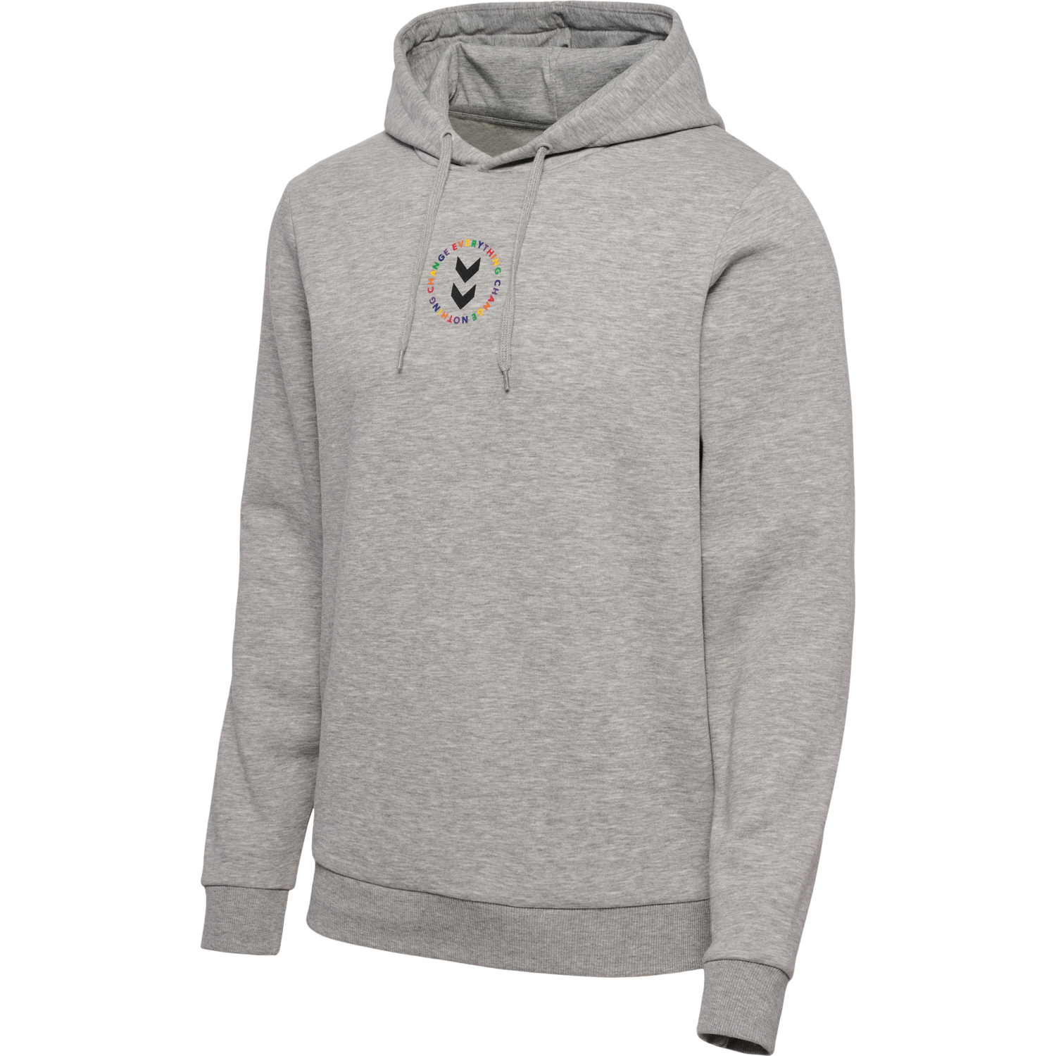 hmlEVERYTHING NOTHING HOODIE, GREY MELANGE, packshot