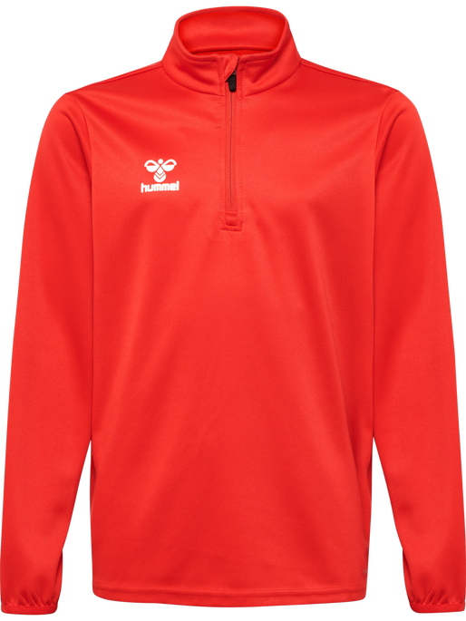 hmlESSENTIAL HALF-ZIP KIDS, TRUE RED, packshot
