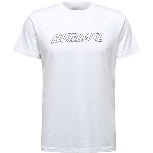 hmlTE CALLUM COTTON T-SHIRT, WHITE, packshot