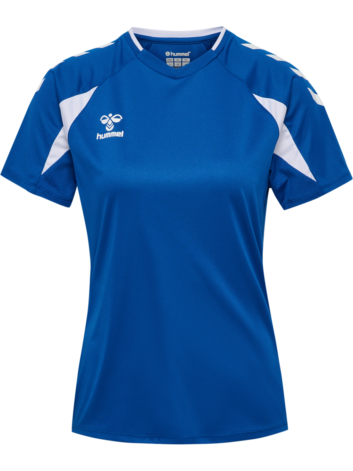 hmlCORE 2.0 JERSEY S/S WOMAN, TRUE BLUE/WHITE, packshot