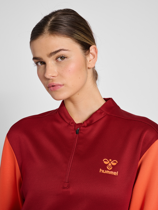 hmlONGRID 1/2 ZIP POLY SWEAT WO, 3135, model