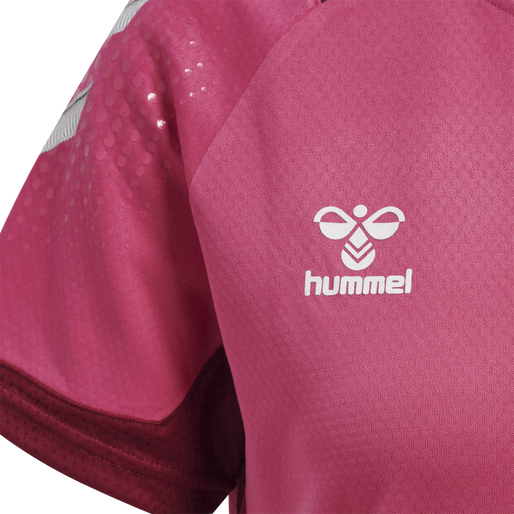 hmlLEAD WOMENS S/S POLY JERSEY, RASPBERRY SORBET, packshot