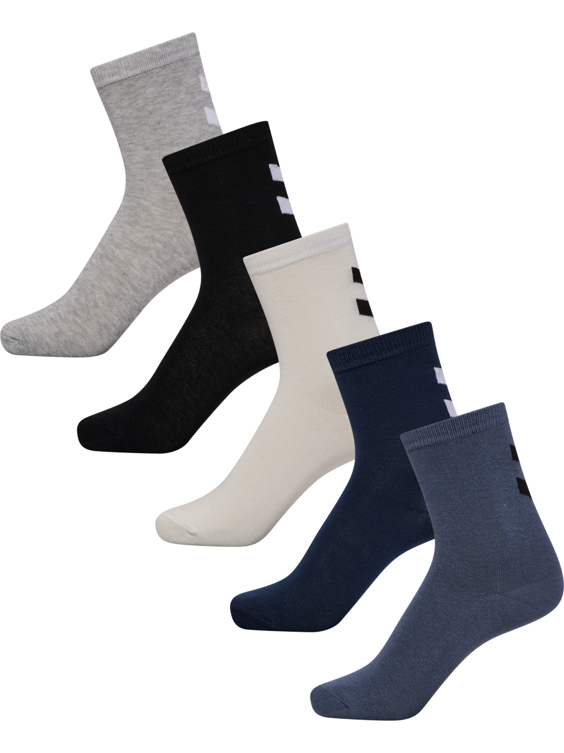 hmlMAKE MY DAY SOCK 5-PACK, DRESS BLUES, packshot
