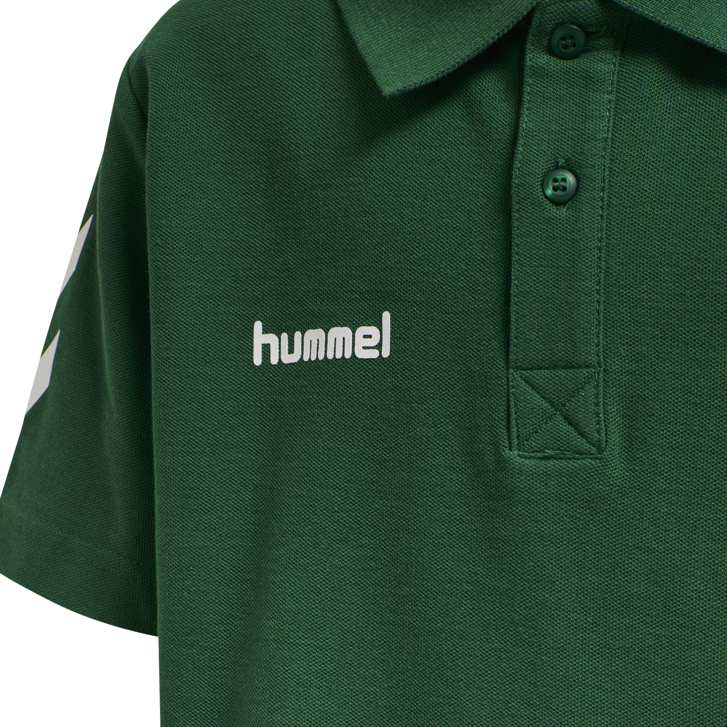 HUMMEL GO KIDS COTTON POLO, EVERGREEN, packshot