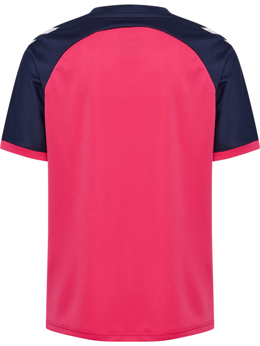 hmlMATCH LEAGUE JERSEY S/S KIDS, RASPBERRY SORBET/MARINE hmlMATCH LEAGUE JERSEY S/S KIDS, RASPBERRY SORBET/MARINE, packshot