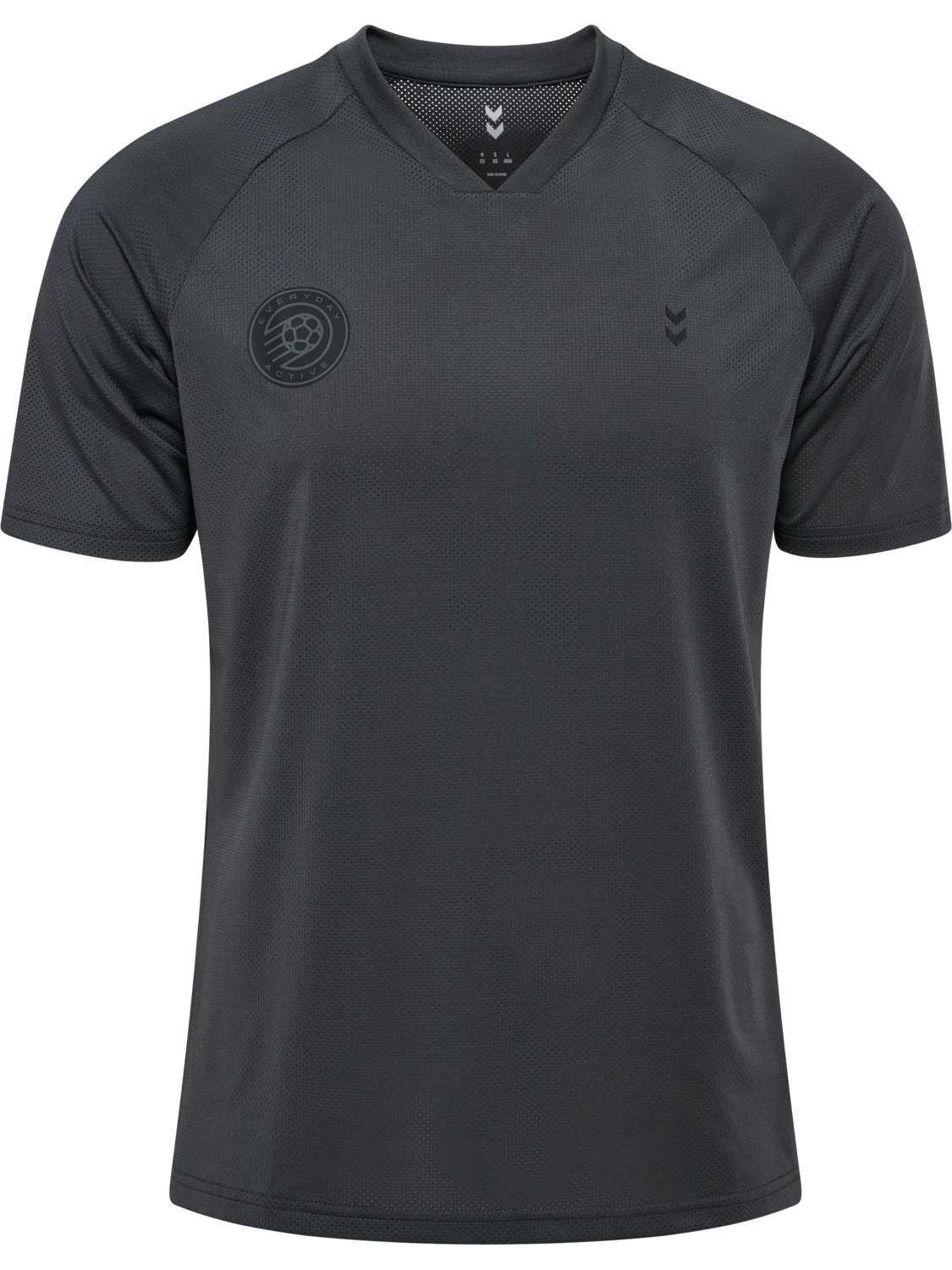 hmlPULSE MESH T-SHIRT S/S, EBONY/BLACK, packshot