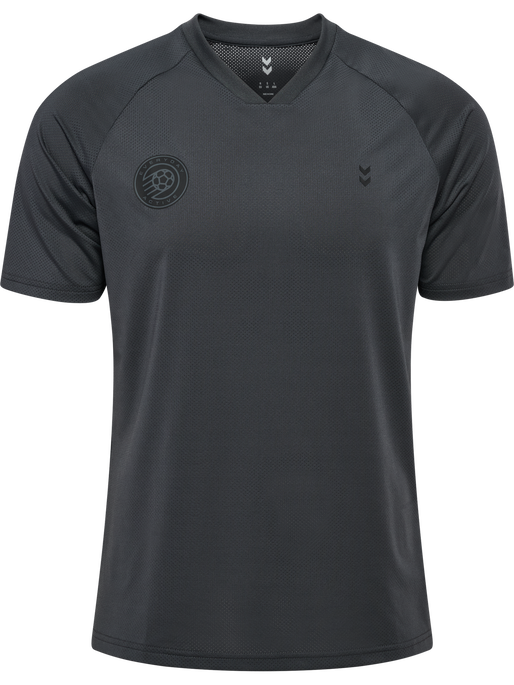 hmlPULSE MESH T-SHIRT S/S, EBONY/BLACK hmlPULSE MESH T-SHIRT S/S, EBONY/BLACK, packshot