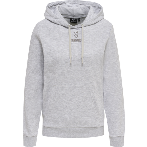 hmlOLIVIA HOODIE, LIGHT GREY MELANGE hmlOLIVIA HOODIE, LIGHT GREY MELANGE, packshot
