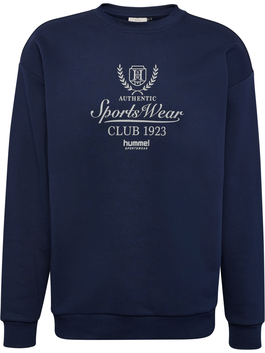 hmlLOOSE CREWNECK CLUB SPORTSWEAR, DRESS BLUES, packshot