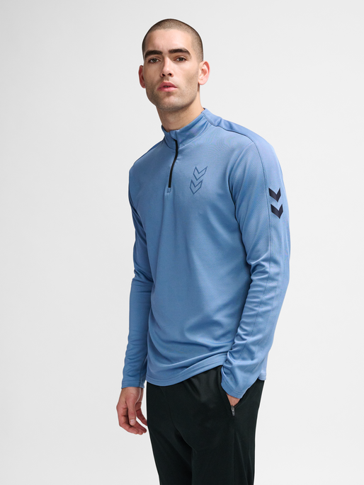 hmlACTIVE PL HALF ZIP, CORONET BLUE, model