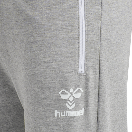 hmlRAY 2.0 TAPERED PANTS, GREY MELANGE, packshot
