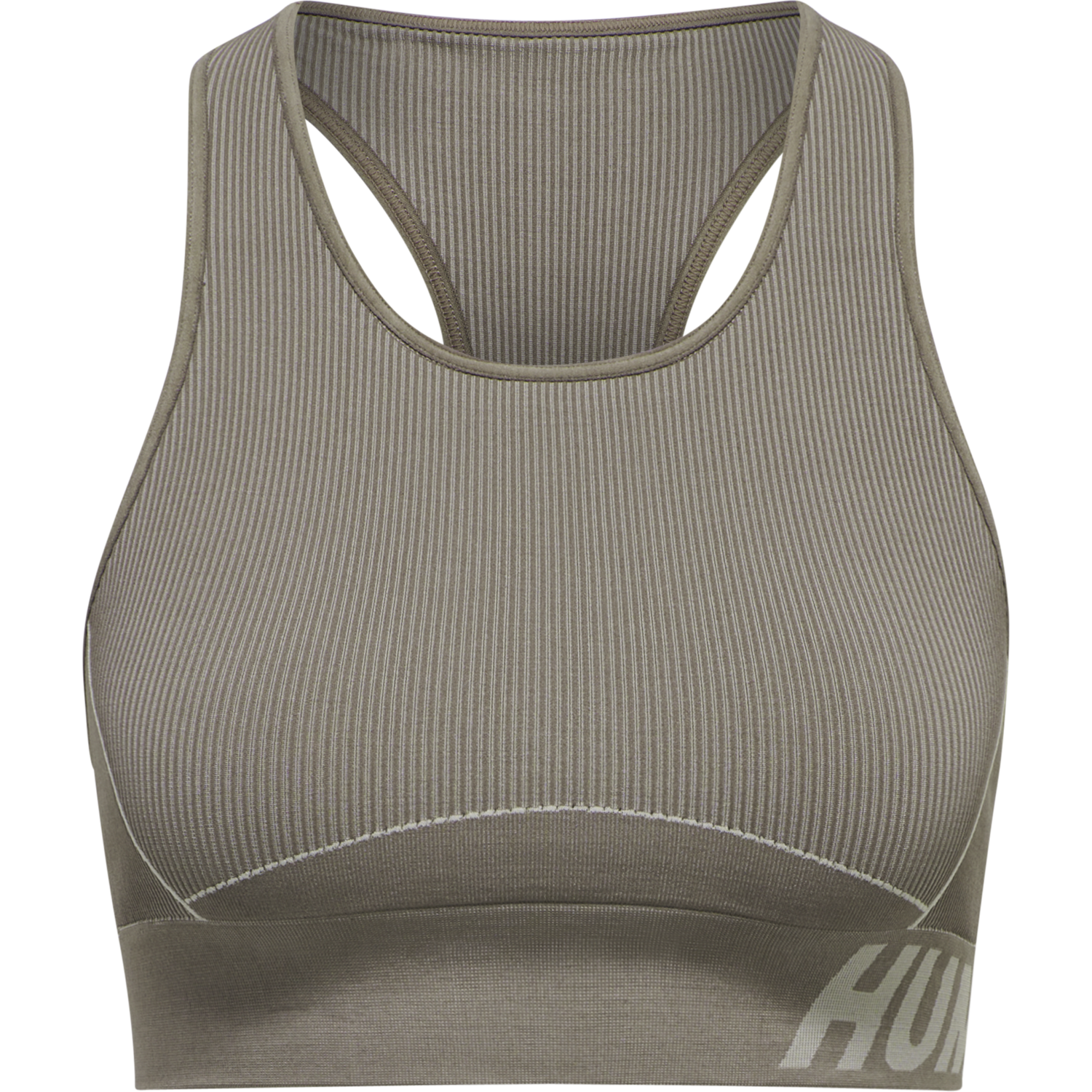 hmlTE CHRISTEL SEAMLESS SPORTS TOP, CHATEAU GRAY/DRIFTWOOD MELANGE, packshot