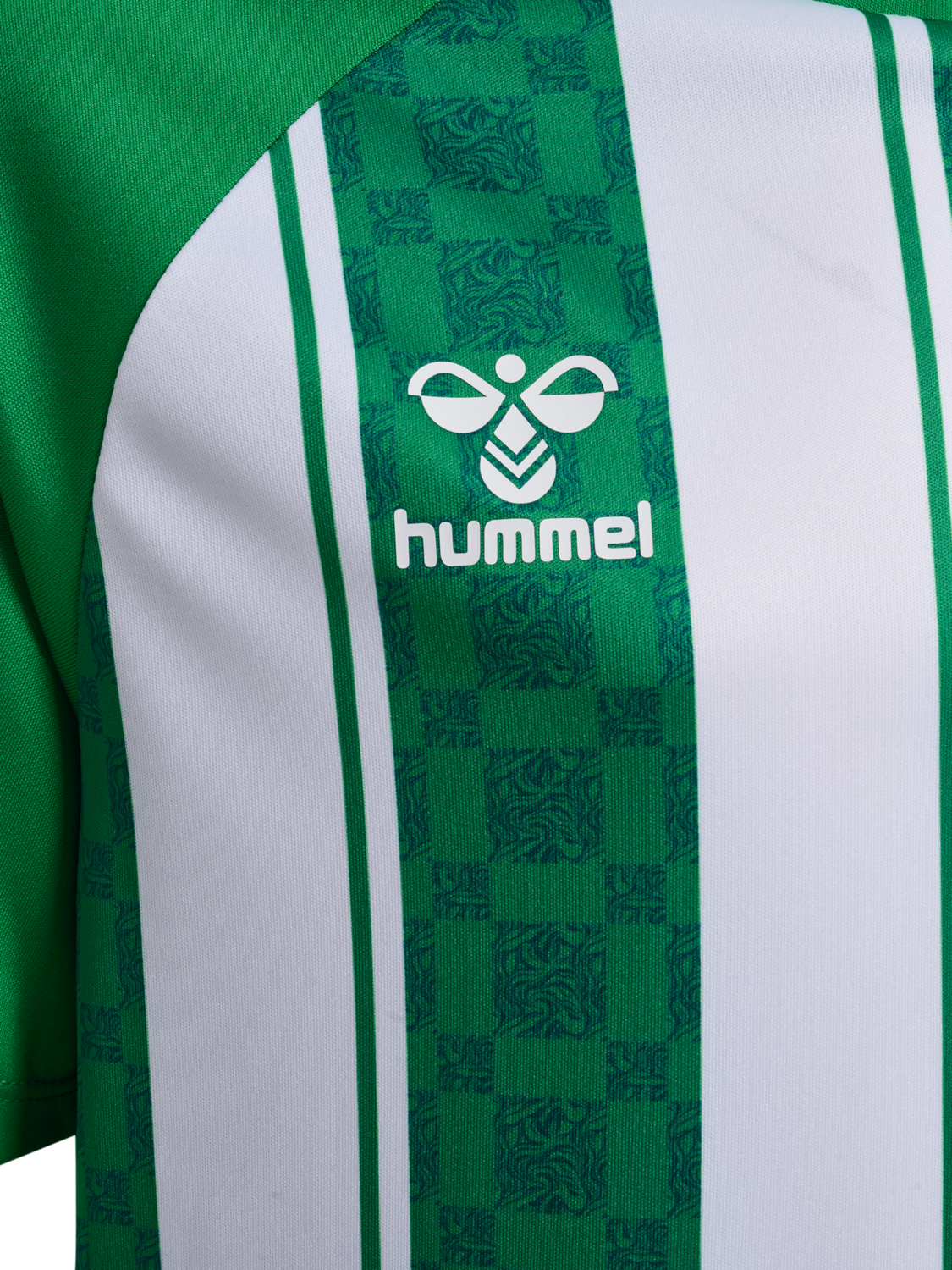 hmlMATCH STRIPED JERSEY S/S KIDS, JELLY BEAN/WHITE, packshot