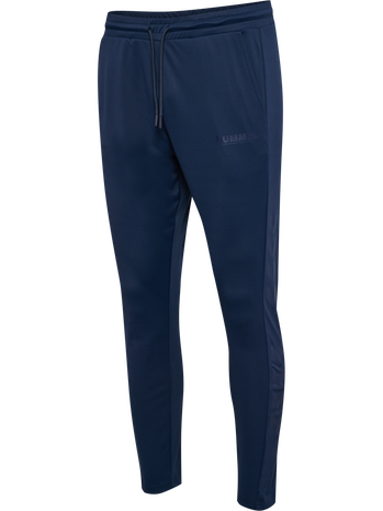 hmlLEGACY SUNE POLY TAPERED PANTS, BLUE NIGHTS, packshot