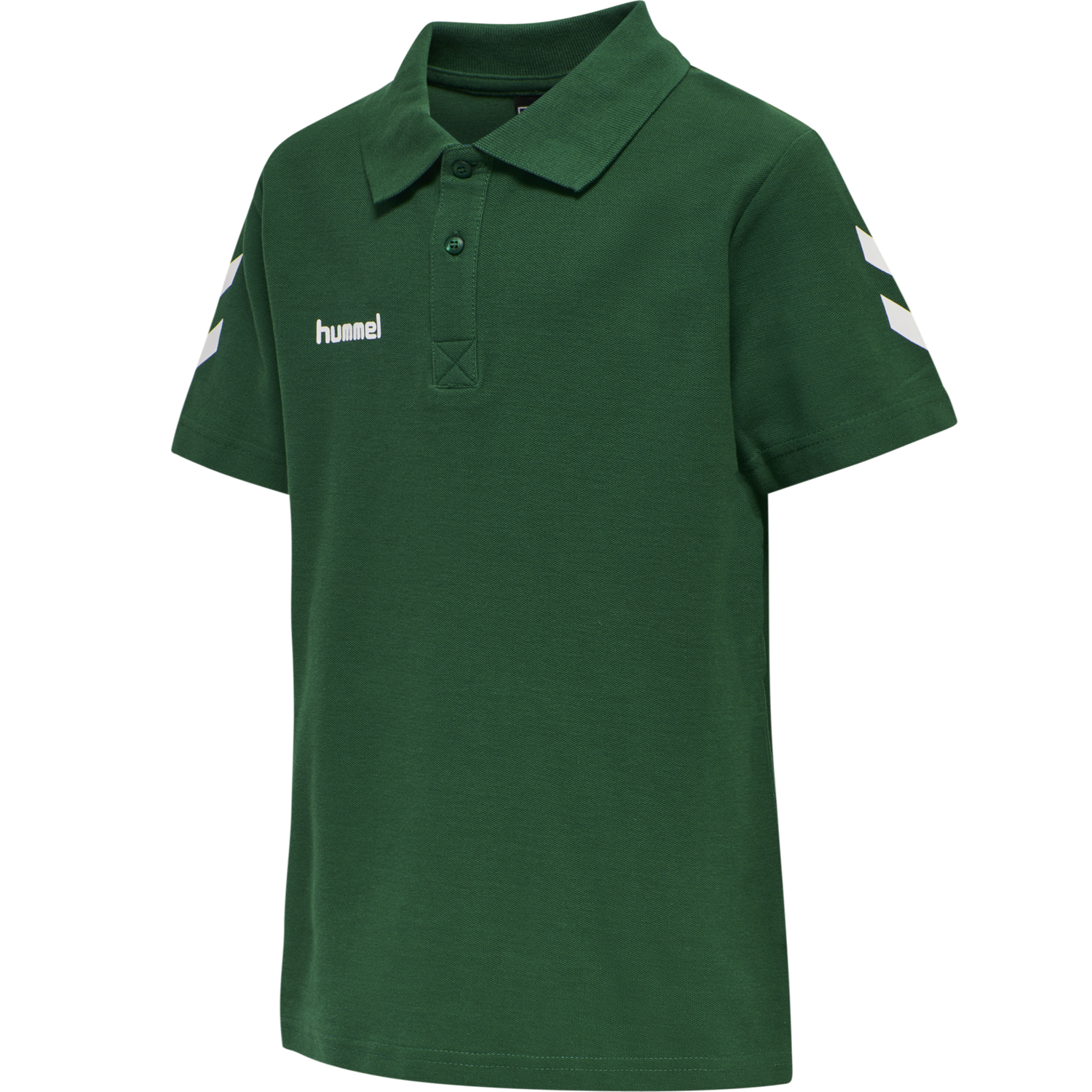 HUMMEL GO KIDS COTTON POLO, EVERGREEN, packshot