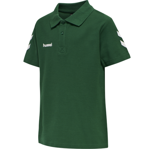 HMLGO KIDS COTTON POLO, EVERGREEN, packshot
