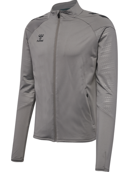 hmlPRO TRAINING ZIP JACKET, STEEL GRAY, packshot