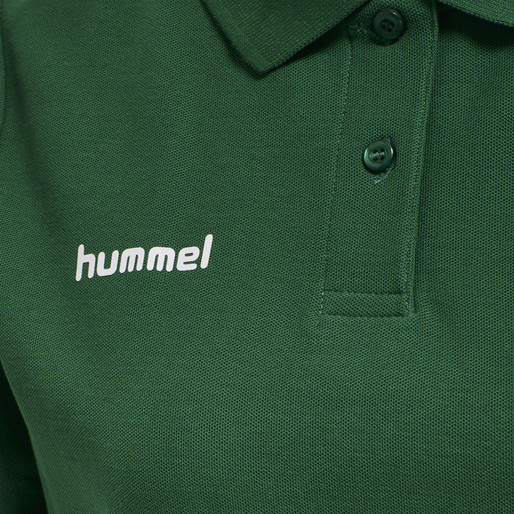 HMLGO COTTON POLO WOMAN, EVERGREEN, packshot