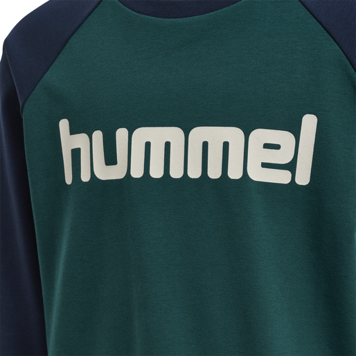 hmlBOYS T-SHIRT L/S, DEEP TEAL, packshot