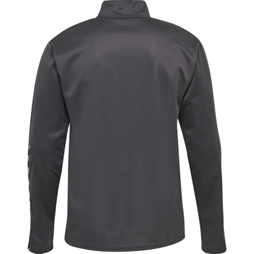 hmlAUTHENTIC KIDS HALF ZIP SWEATSHI, ASPHALT, packshot