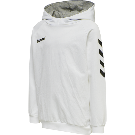 HMLGO KIDS COTTON HOODIE, WHITE, packshot