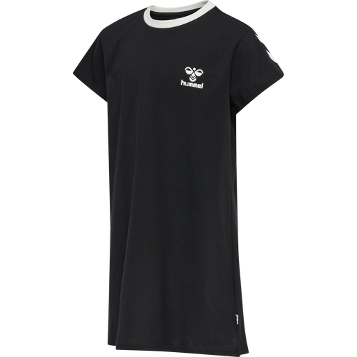 hmlMILLE T-SHIRT DRESS S/S, BLACK, packshot