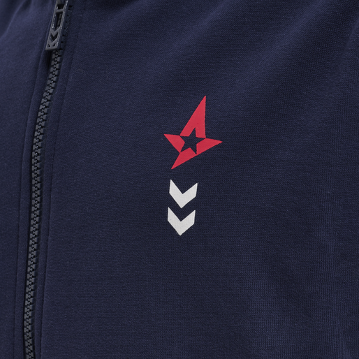 ASTRALIS 21/22 ZIP HOODIE KIDS, MARINE ASTRALIS 21/22 ZIP HOODIE KIDS, MARINE, packshot