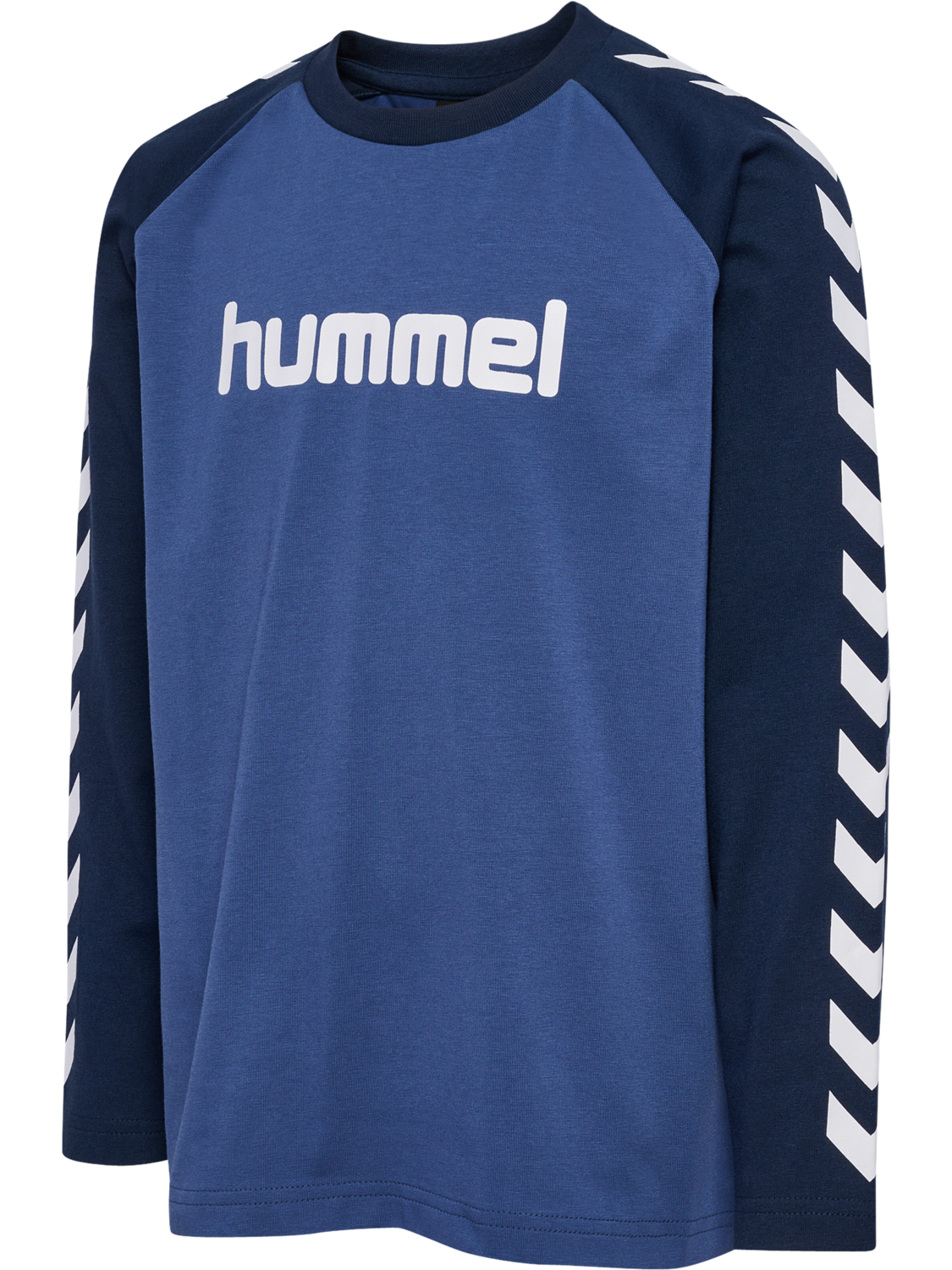 hmlBOYS T-SHIRT L/S, TRUE NAVY, packshot