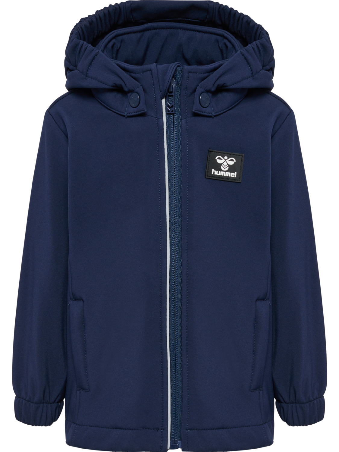 hmlMARS TEX MINI SOFTSHELL JACKET, BLACK IRIS, packshot