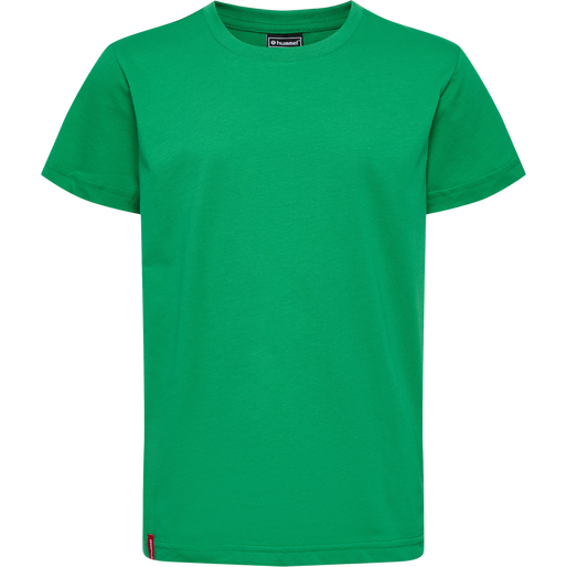 hmlRED BASIC T-SHIRT S/S KIDS, JELLY BEAN, packshot