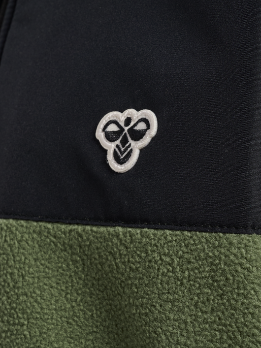 hmlJR FLEECE ZIP JACKET, OLIVINE hmlJR FLEECE ZIP JACKET, OLIVINE, packshot