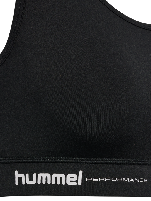hmlPULSE LIGHT SUPPORT BRA, BLACK hmlPULSE LIGHT SUPPORT BRA, BLACK, packshot