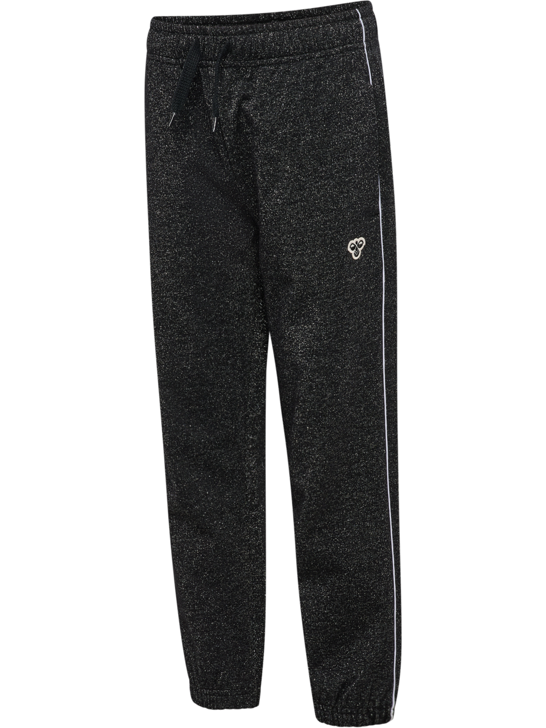 hmlJR LOOSE GLITTER SWEATPANT, BLACK, packshot
