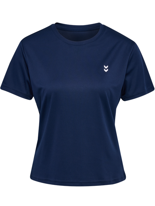 hmlPULSE TRAINING W T-SHIRT S/S, DRESS BLUES, packshot
