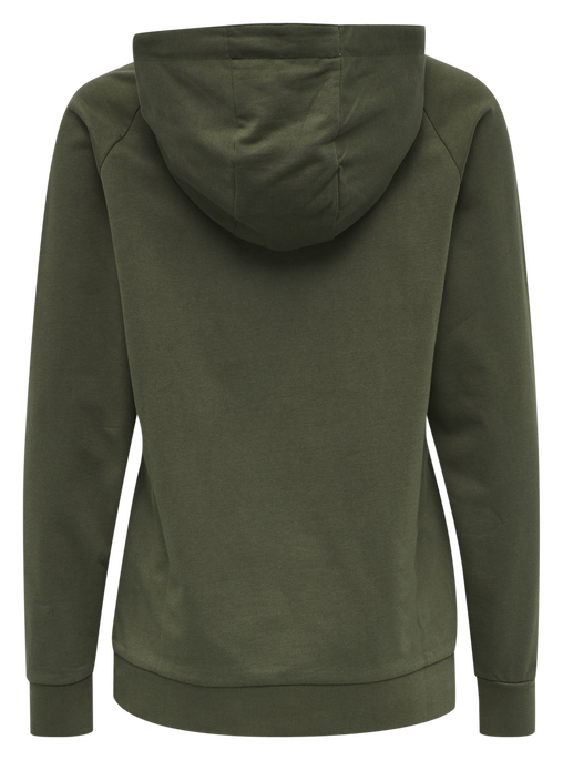 HMLGO COTTON LOGO HOODIE WOMAN, GRAPE LEAF, packshot