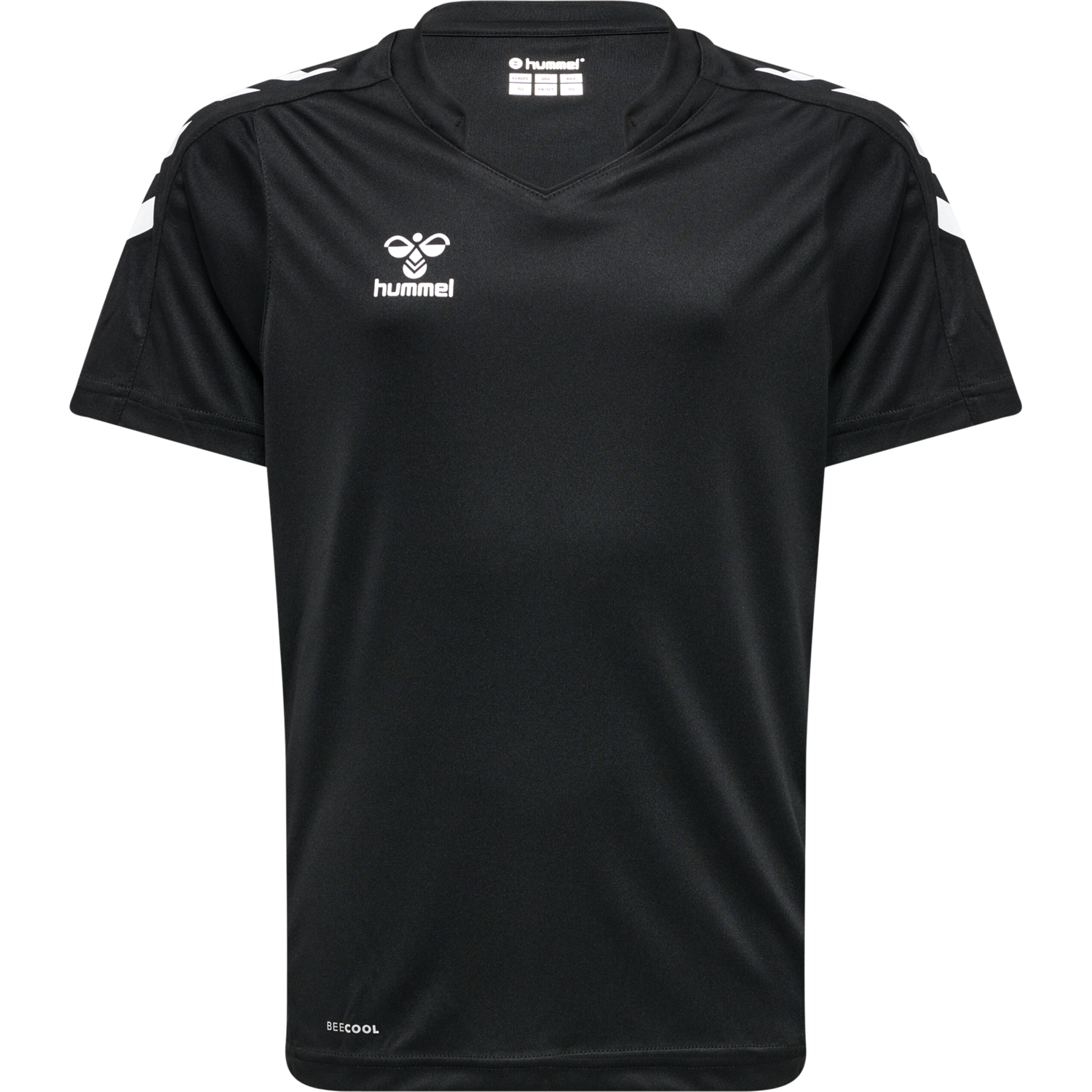 hmlCORE XK POLY JERSEY S/S KIDS, BLACK, packshot