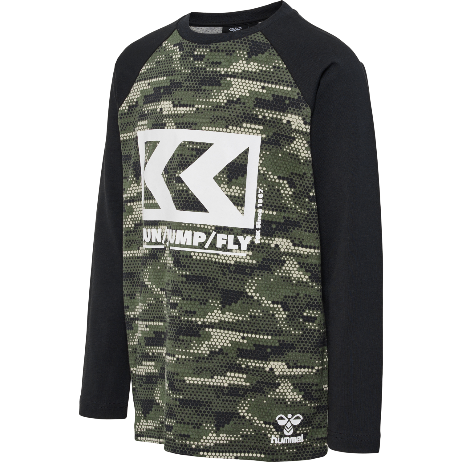 hmlFSK BOYS T-SHIRT L/S, FOREST NIGHT, packshot