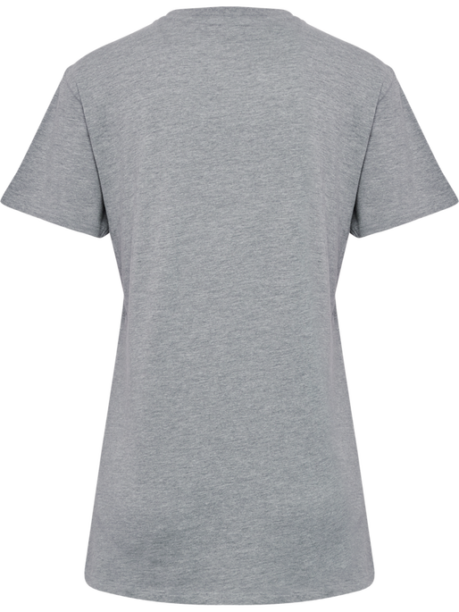 hmlGO 2.0 LOGO T-SHIRT S/S WOMAN, GREY MELANGE hmlGO 2.0 LOGO T-SHIRT S/S WOMAN, GREY MELANGE, packshot