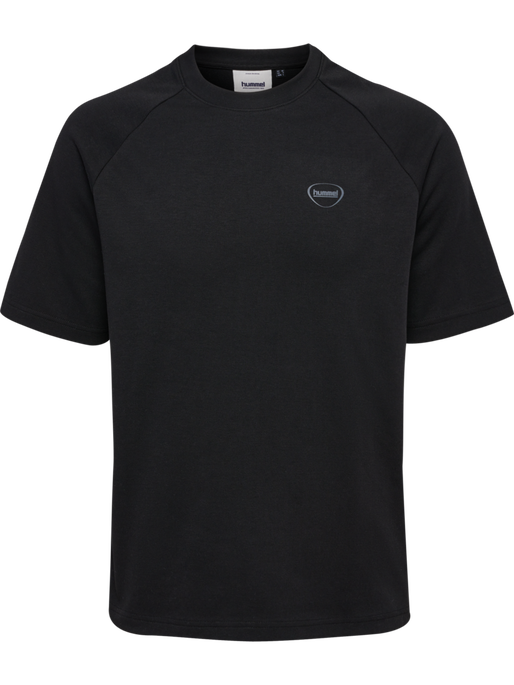 hmlTECH LOOSE TEE, BLACK, packshot
