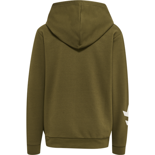 hmlTRECE ZIP HOODIE, DARK OLIVE, packshot