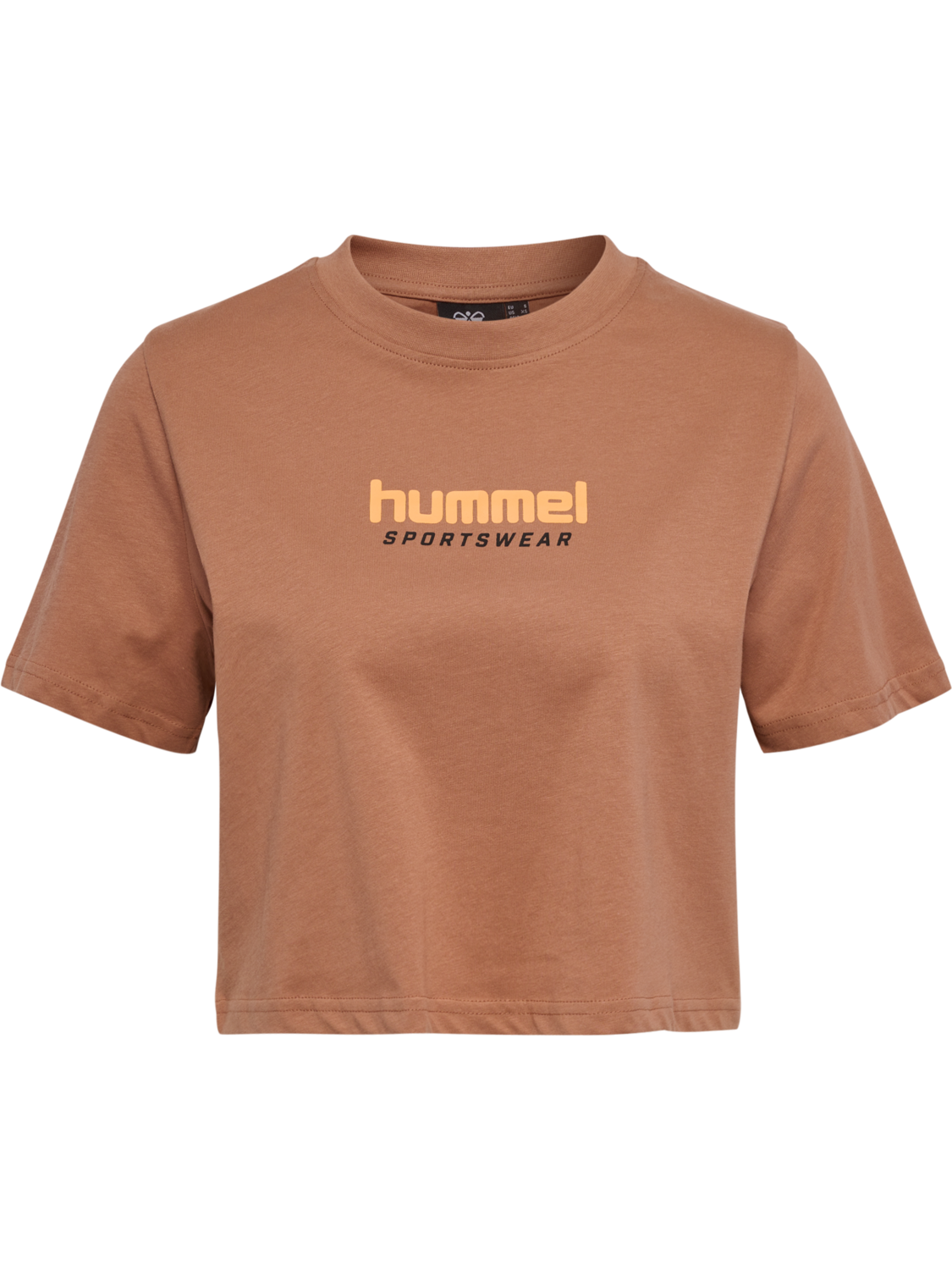hmlLGC MALU CROPPED T-SHIRT, MOCHA MOUSSE, packshot