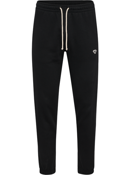 hmlREGULAR SWEATPANT BEE, BLACK hmlREGULAR SWEATPANT BEE, BLACK, packshot