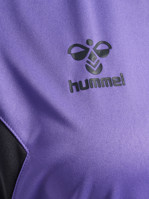 hmlAUTHENTIC PL JERSEY S/S WOMAN, DAHLIA PURPLE/ASPHALT, packshot