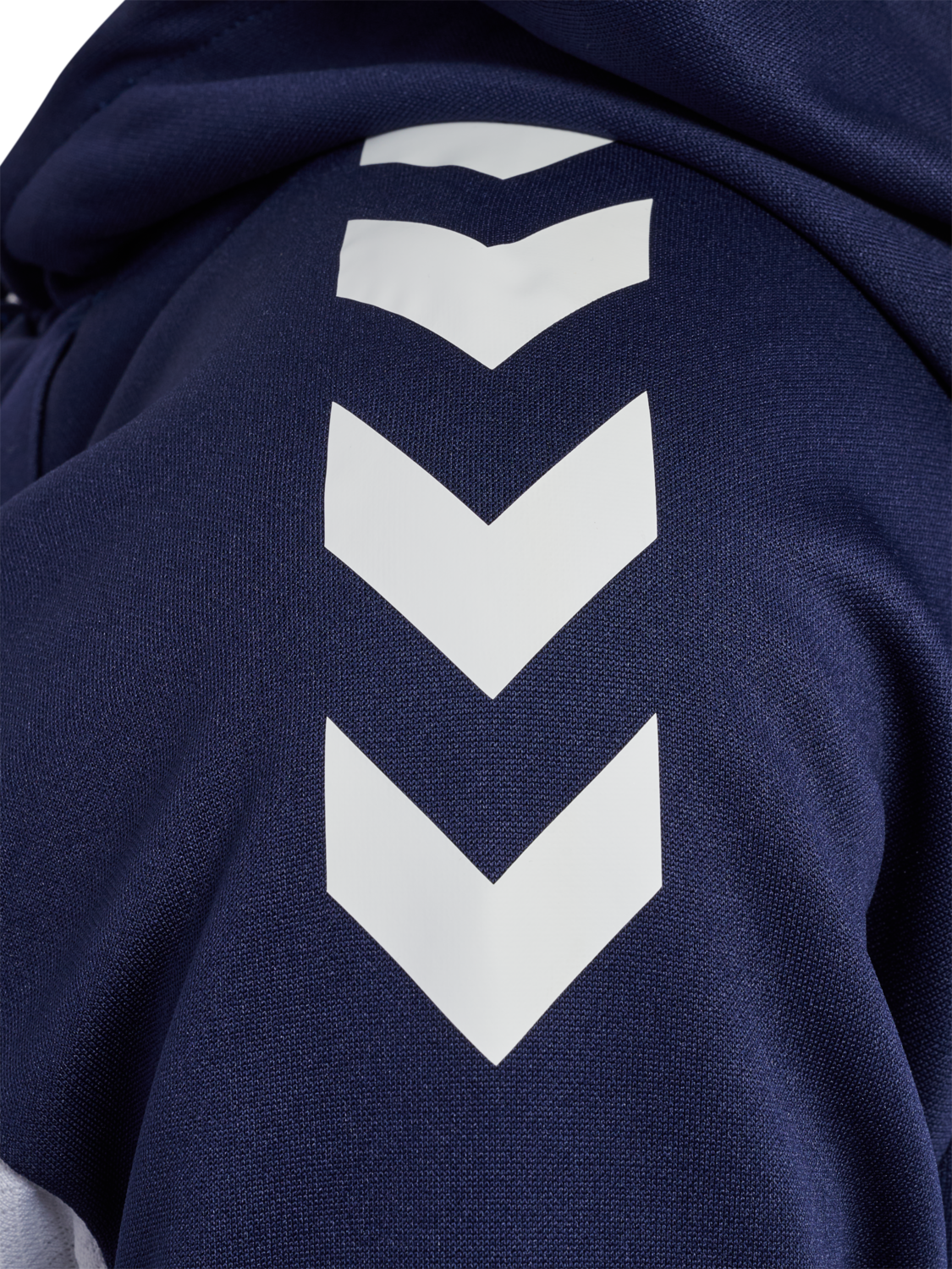 hmlCORE 2.0 ZIP HOODIE WOMAN, MARINE/WHITE, packshot