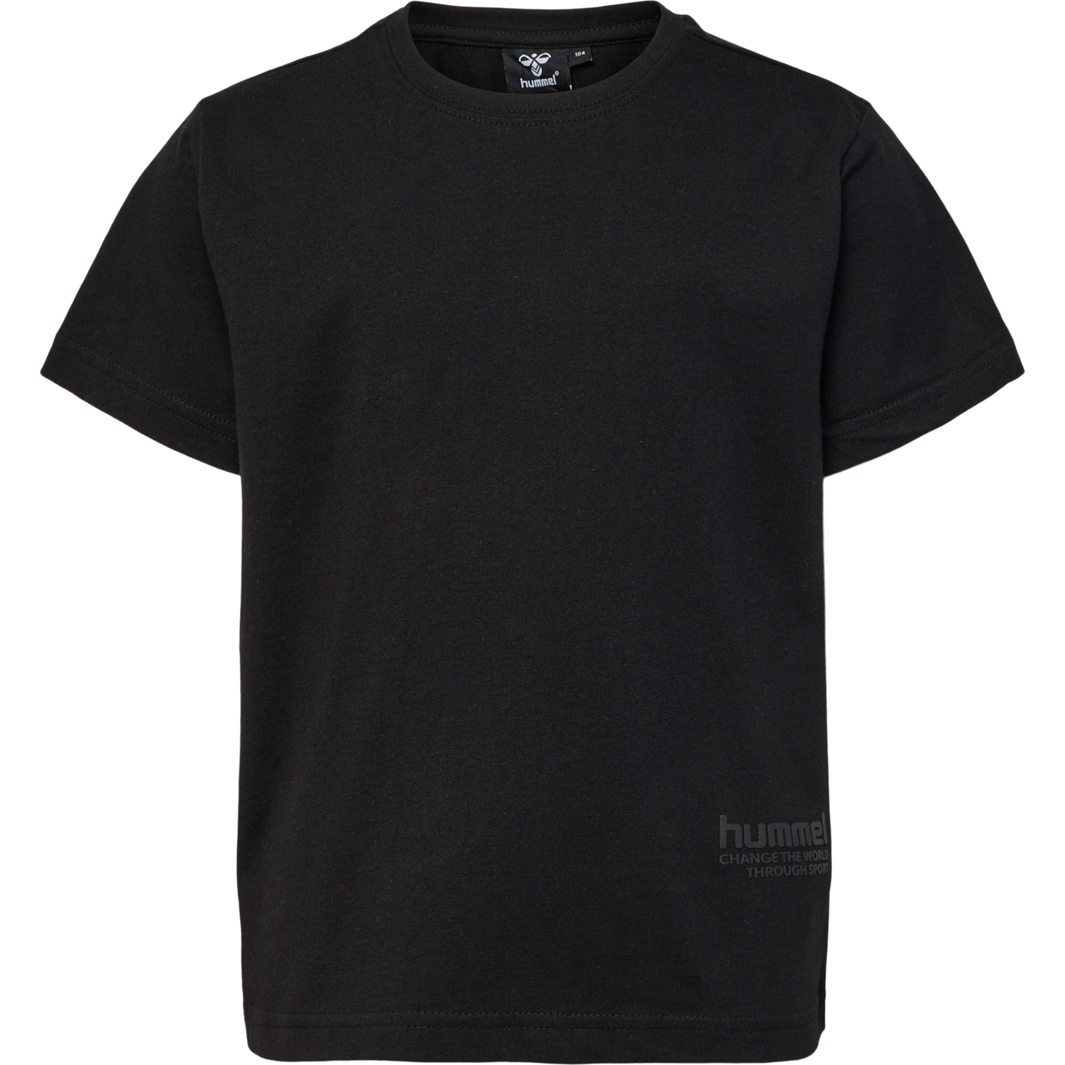 hmlPURE T-SHIRT S/S, BLACK, packshot