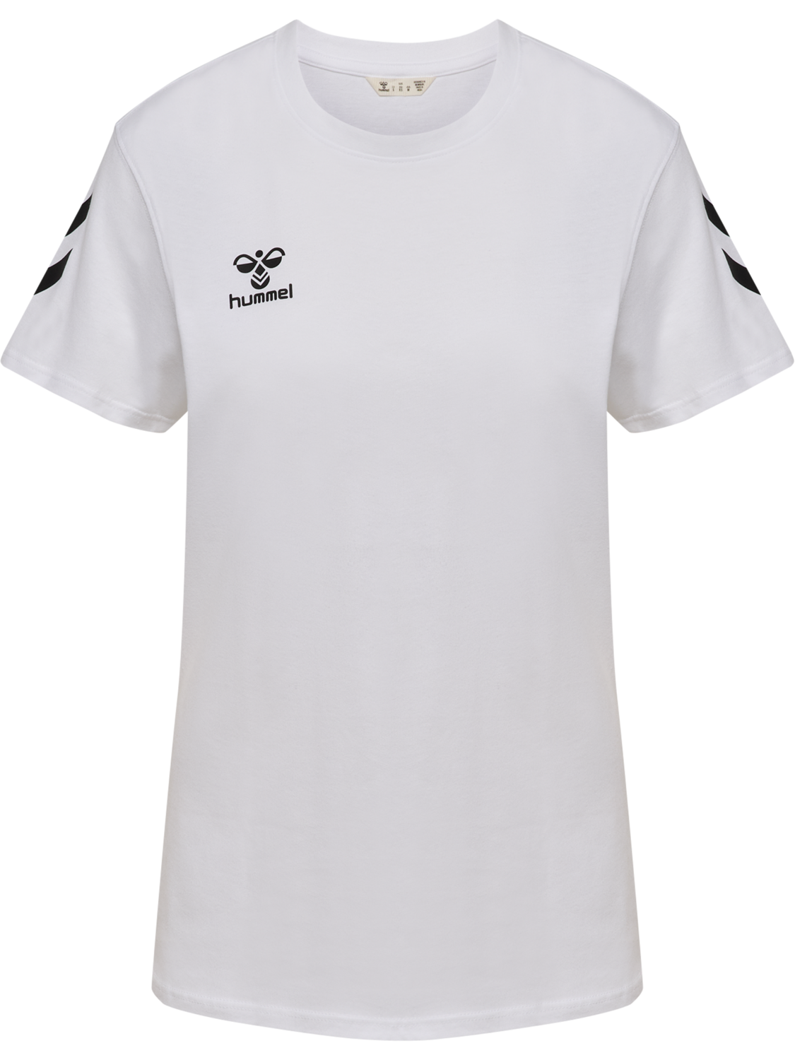 hmlGO 2.0 CHEVRON T-SHIRT S/S WOMAN, WHITE, packshot