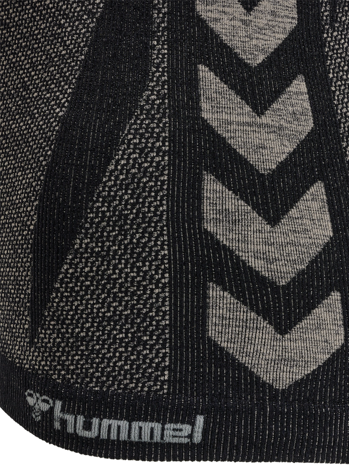 hmlCLEA SEAMLESS TOP, CHATEAU GRAY/BLACK MELANGE, packshot