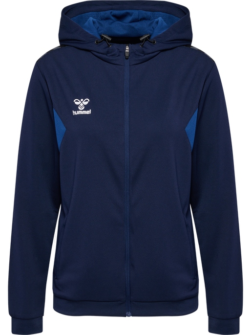 hmlAUTHENTIC PL ZIP HOODIE WOMAN, MARINE, packshot