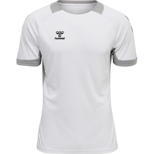 hmlLEAD S/S POLY JERSEY, WHITE, packshot